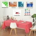thumbnail image 2 of (1 Pc) Coral Premium Rectangle Heavy-Duty Plastic Table Covers ( Reusable), 2 of 6