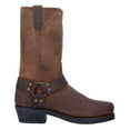 thumbnail image 2 of Dingo Mens Dean Harness Square Toe Pull On Motorcycle Cowboy  Mid Calf Boot, 2 of 7