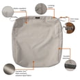 thumbnail image 5 of Classic Accessories Ravenna Rectangular Patio Seat Cushion Slip Cover - Durable Outdoor Cushion, Mushroom, 21"L x 25"W x 5"Thick, 5 of 15