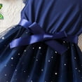 thumbnail image 6 of Zhuashum Child Girls Tulle Pageant Dress Party Bowknot Star Prints Wear Gown Dresses,Size:4-5 Years, 6 of 9