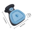 thumbnail image 5 of Recogedor de excrementos plegable de viaje para perros y mascotas con 1 rollo de bolsas descomponibles, recogedor de excrementos, limpiador de excrementos, envío (L, azul), 5 of 5