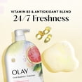 thumbnail image 4 of Olay Fresh Radiance Body Wash with Essence of Watermelon and Agave, Vitamin B3 and Antioxidant Blend, 35oz, 4 of 13