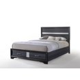 thumbnail image 2 of 63" X 84" X 50" Black Wood Queen Bed w/Storage, 2 of 3