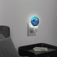 thumbnail image 2 of Round LED Night Lights Lamp with Dusk to Dawn Sensor, Underwater Scene With Whale And Colorful Marine Life Night Light Plug Into Wall for Kids Room, Bedroom, Bathroom, Kitchen, Hallway, 2 of 4