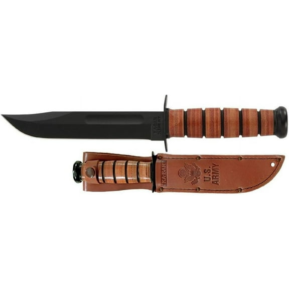 KA-BAR Knives, Inc Ka-Bar Staight Edge Full-Size US Navy Fixed Blade Knife Black