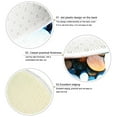 thumbnail image 3 of PENGXIANG Christmas Area Rug Polyester  Area Rug Non-Slip Rug Runner Washable Carpet Mat for Dining Dorm Room Bedroom Home Decorative 39.4x39.4inches, 3 of 5