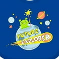 thumbnail image 4 of Inktastic Future Explorer Alien in Outer Space Boys or Girls Baby Bib, 4 of 4