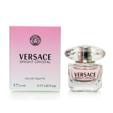 Versace Bright Crystal Eau de Toilette, Perfume for Women, 0.17 Oz, Mini & Travel Size