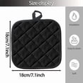 thumbnail image 2 of QUTETN 12-Piece Quilted Heat-Resistant Pot Holders – Assorted Colors, Square Insulation Pads with Hanging Loop for Kitchen, Dining & Baking – Washable Tabletop Protectors, 2 of 8