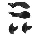 thumbnail image 3 of 4pcs Game Controller Back Paddles Professional Replacement Metal Back Buttons for PS5 Edge Controller Black, 3 of 5