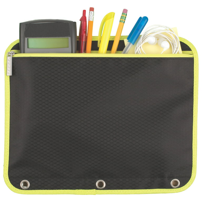 Five Star? Zipper Three-Hole Punched Pencil Pouch, Assorted Colors
