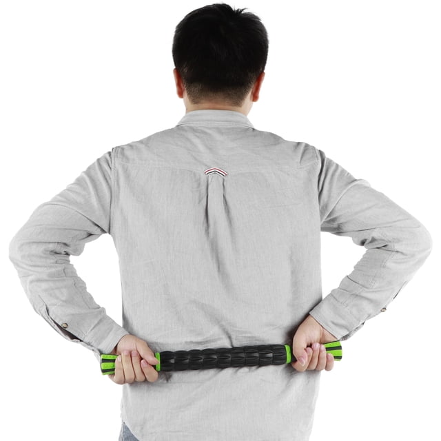 Rouleau de Musculation Pratique et Portable en ABS et Acier Inoxydable Compact et Léger pour Récupération Sportive des Athlètes