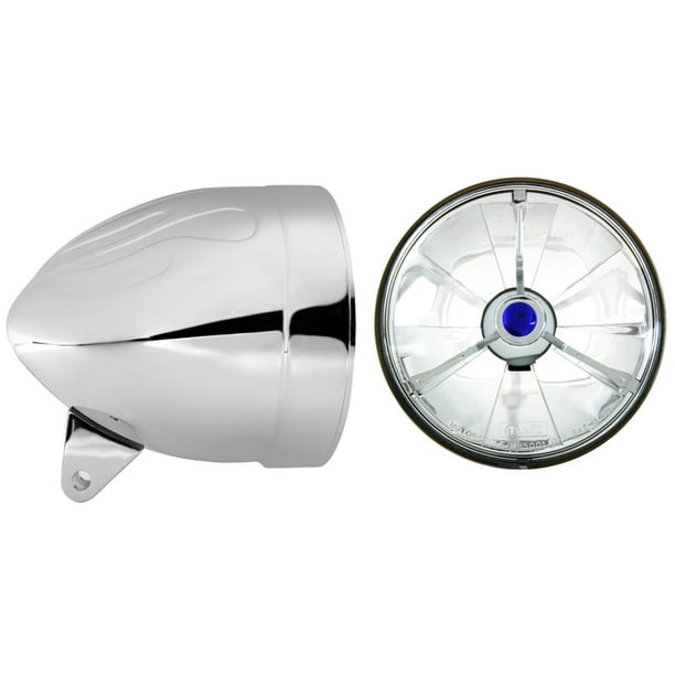 Adjure HB5401073 5 3/4" VENTURA HWY MOTORCYCLE HEADLIGHT BUCKET FLAMED