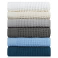 thumbnail image 6 of Unique Bargains Cotton Waffle Weave Bed Throw Blanket Teal Blue 90" x 90", 6 of 8