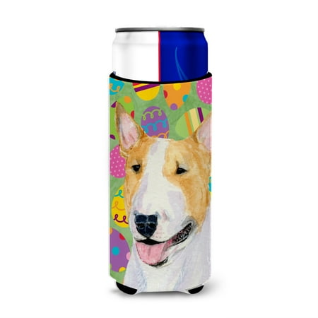 

Bull Terrier Easter Eggtravaganza Ultra Beverage Insulators for slim cans SS4841MUK