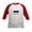 Red/White, variant on - I Stand With Ukraine Baseball Jersey - Kids Cotton Baseball Jersey, 3/4 Sleeve Shirt