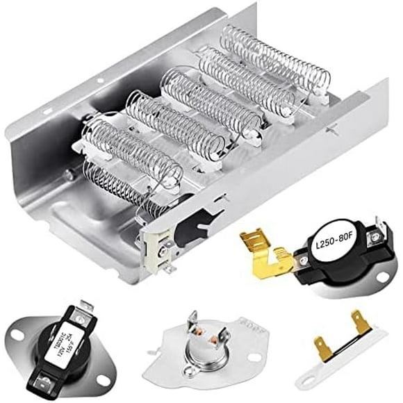 Heating Element for Whirlpool Dryer WED4815EW1 WED5300SQ0 WED5000DW2 WED4800BQ1 WED5300SQ0 WED5100VQ1,Dryer Heating Element for Kenmore 70 80 Series Dryer Model 110 Parts 11065132410 11061202011