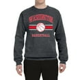 thumbnail image 2 of Wild Bobby City of Washington Basketball Fantasy Fan Sports Unisex Crewneck Sweatshirt, Charcoal, 3X-Large, 2 of 5