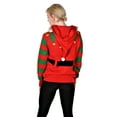 thumbnail image 4 of RWB Slim Fit Women's Ugly Christmas Sweaters Santa Elf Hoody Pullover Small Red, 4 of 7
