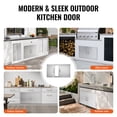 thumbnail image 6 of KFFKFF Barbecue Access Door, 34W x 19H Inch Dual Exterior Kitchen Entry, Stainless Steel Inset Door, Wall-Mounted Vertical Door with Grips, for Barbecue Island, Grill Station, Outdoor Cupboard, 6 of 9