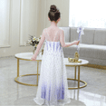 thumbnail image 4 of HAWEE Frozen 2 Reine des Neiges Elsa Costume de Princesse Robe Fille Elsa à Manches Longues avec Cape, 4 of 7