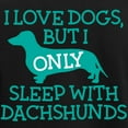 thumbnail image 3 of CafePress - Sleep With Dachshunds Women's Dark Pajamas - Women's Short Sleeve Print T-Shirt and Pants Dark Cotton Pajama Set, 3 of 7