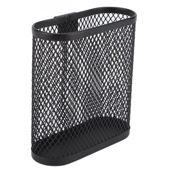 NFTIGB Wall Mounted Metal Pen Holder Desk Organizer, Mesh Pencil Marker Cup Rack with Hooks for Lockers, Fridges, Dry Erase Whiteboards Storage Solution (3.9x3.5x1.6 inches / 10x9x4 cm)