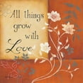 thumbnail image 2 of Lewis, Kim 26x26 Black Ornate Wood Framed with Double Matting Museum Art Print Titled - Grow With Love, 2 of 4