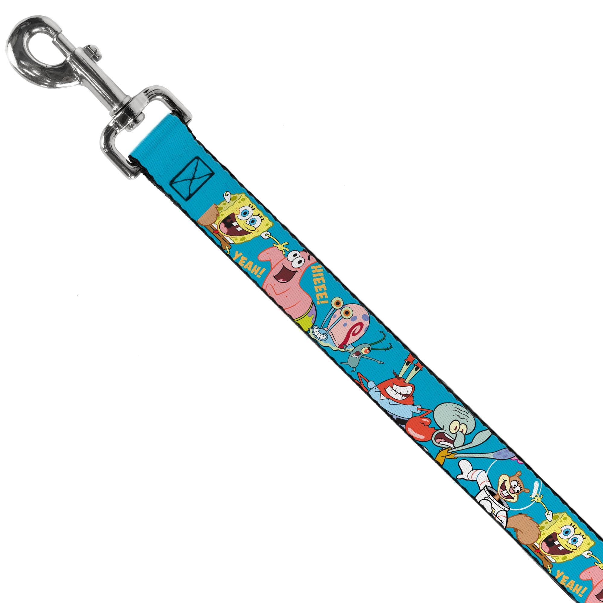 Nickelodeon Pet Leash, Dog Leash, SpongeBob SquarePants and Friends Poses Blue, 6 Feet Long 1.0 Inch Wide