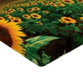 thumbnail image 2 of Ambesonne Sunflower Fitted Sheet 2 Pcs Set, Flower Field at Sunset, Twin XL, Multicolor, 2 of 3
