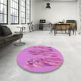 thumbnail image 4 of Ahgly Company Machine Washable Indoor Rectangle Transitional Violet Purple Area Rugs, 8' x 10', 4 of 7