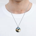 thumbnail image 5 of Surfing in Summer Circular Glass Pendant Necklace - Women's Statement Necklaces, 5 of 5