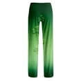 thumbnail image 5 of Domuza St Patricks Day Pajama Pants for Men Shamrock Graphics Stretch Waist Drawstring Pjs Trousers Relaxed Fit Soft Lounge Sleep Pants with Pockets Dark Green 2XL, 5 of 5