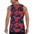 thumbnail image 3 of Haiem Rose Flower Men Workout Tank Top Gym Bodybuilding Sleeveless Muscle T Shirts Athletic Tank Breathable Workout Shirt-Medium, 3 of 9