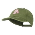 thumbnail image 2 of Rhode Island State Map Embroidered Washed Cotton Cap - Olive Green OSFM, 2 of 5