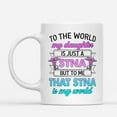 thumbnail image 2 of Custom Mugs To Me That STNA Is My World Dad's Nurse Daughter, Father of Nurses Gifts Father's Day Santa Christmas Presents Ceramic Coffee 11oz 15oz Mug, 2 of 7