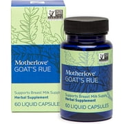 Motherlove Goat’s Rue (60caps) Herbal Lactation Supplement for Breast Tissue Development & Breast Milk Supply Support—Vegan, Non-GMO, Organic Herbs, Kosher, Soy-Free—Concentrated Liquid Extract