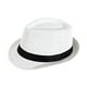 thumbnail image 3 of Sombrero Panamá ligero para hombre y mujer, ideal para ir al trabajo, playa, viajes y calle. Blanco, 3 of 9