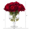 thumbnail image 2 of Nearly Natural A1056 Arrangement Artificiel de Roses dans une Urne en Verre, 2 of 2
