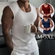 thumbnail image 2 of Ropa de gimnasio para hombre, camiseta interior sin mangas para culturismo, chaleco muscular de algodón sólido, camiseta sin mangas para Fitness, 2023, 2 of 4