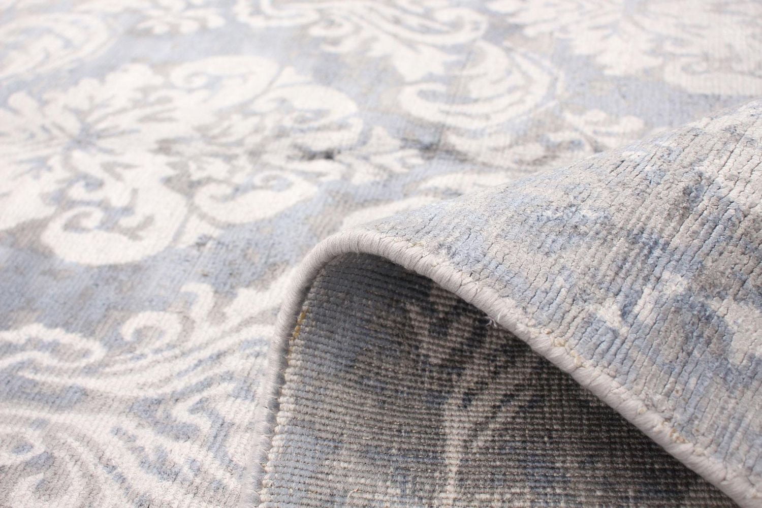 ECARPETGALLERY 5'0" x 7'11"  Transitional Galleria Hand Loomed Area Rug for Living Room, Dining Room and Bedroom in Grey