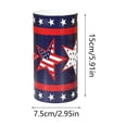 thumbnail image 3 of YYV Independence Day Flameless Electronic Candle Decorative Lamp Remote Timer Battery Operated Single Pillar Light For Tabletop Mantel Photo Props And Holiday Atmosphere, 3 of 6