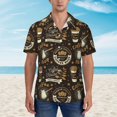 thumbnail image 2 of Fuzoiu coffee shop house Print Hawaiian Shirt for Men, Summer Beach Casual Short Sleeve Button Down Shirts, Men’s Beach Summer Shirts with Pocket,3X-Large, 2 of 7