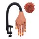 thumbnail image 1 of Mano de práctica para uñas acrílicas con puntas de uñas, las uñas no se caerán fácilmente, manos flexibles para practicar uñas, manos falsas para practicar uñas postizas, marrón, 1 of 5