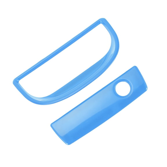 Unique Bargains 1 Set Glove Box Handle Switch Cover Trim for Jeep Wrangler JK 2007-2017 Passenger Storage Grab Handle Button Trim ABS Light Blue