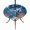 Dark Blue, variant on Round Outdoor Tablecloth with Umbrella Hole and Zipper, Sea Turtle Coastal Tablecloth with Elastic Waterproof, Blue Red Summer Beach Coral Nautical Vintage Patio Table Covers for 31" - 35" Tables