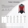 thumbnail image 5 of Raenseen Womens Gymnastics Leotards Rhinestone Bodysuit Mesh Long Sleeve Figure Skating Jumpsuit Fluorescent Yellow L, 5 of 5