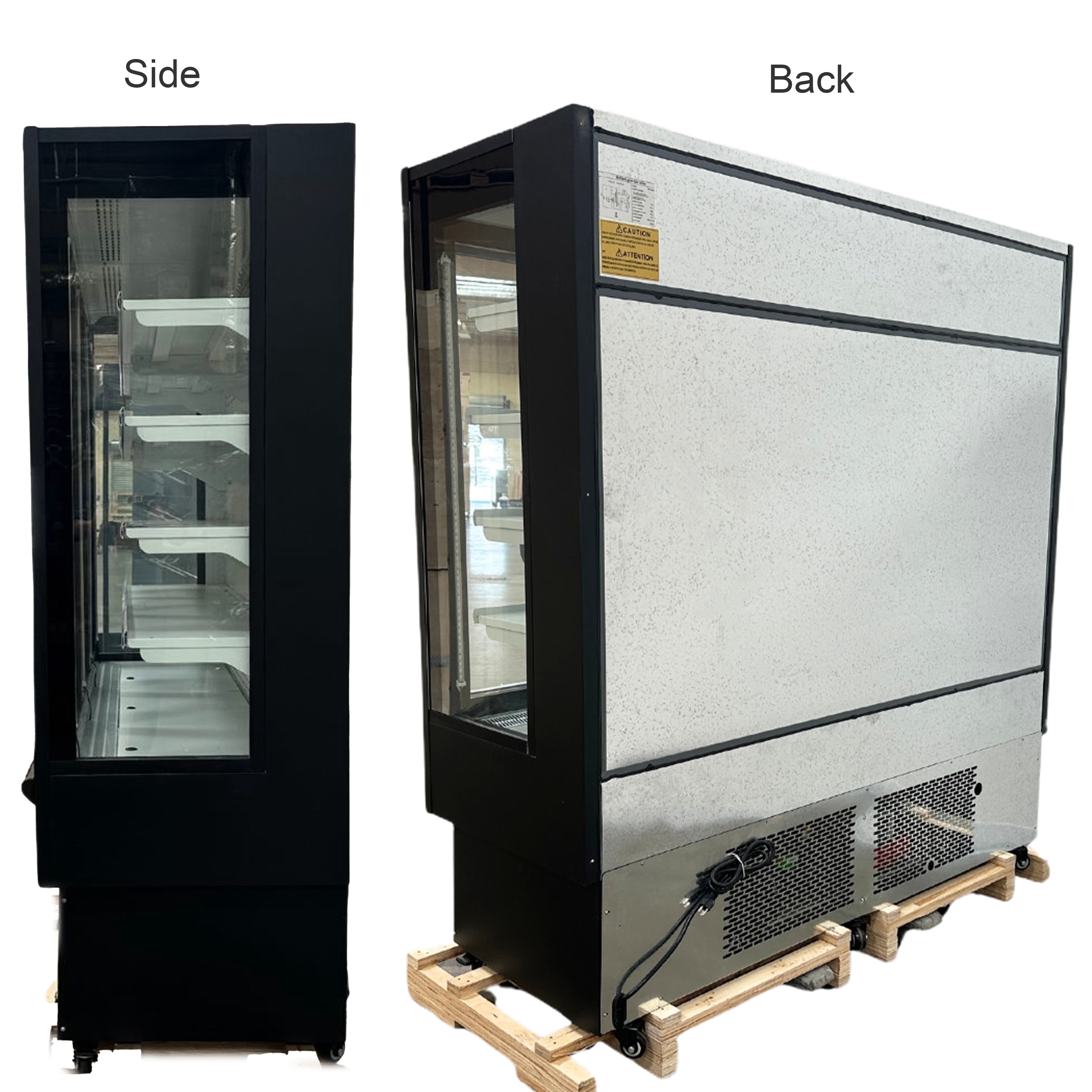 76 in. Commercial Swing Glass Door Merchandiser Refrigerator 28 Cu.Ft. Beverage Fridge, Flower Cooler, NSF