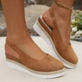 thumbnail image 3 of IUJSOY Sandales Compensées pour Femmes Espadrilles à Plateforme à Bride Arrière Sabots à Bout Fermé Sandales d'Été, 3 of 9