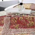 thumbnail image 4 of Kasentex  Cotton Patchwork Quilt Floral Patchwork Oversized Bedspread Coverlet Boho-Royal Garden Queen, 4 of 5